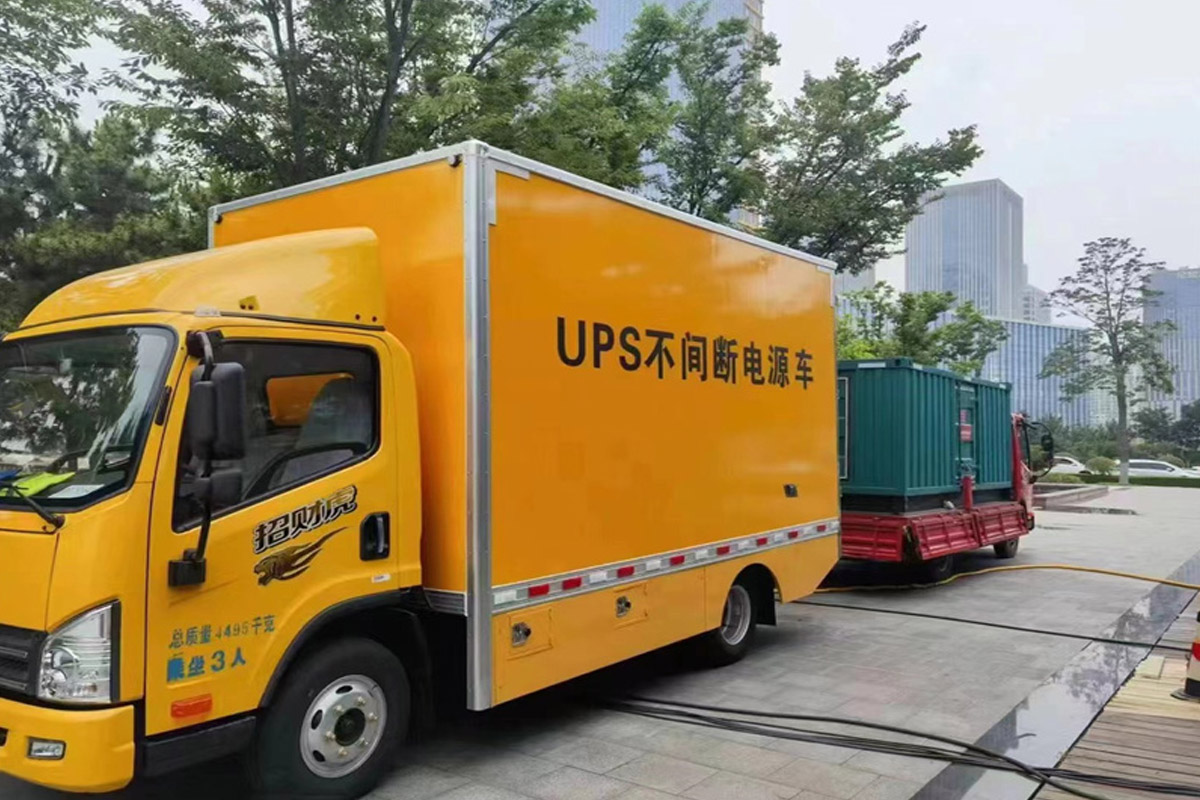绥江发电机租赁施工现场